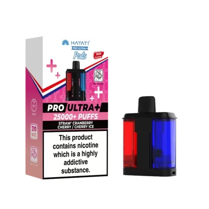 Hayati Pro Ultra Plus 25k Prefilled Pods Straw’ Cranberry