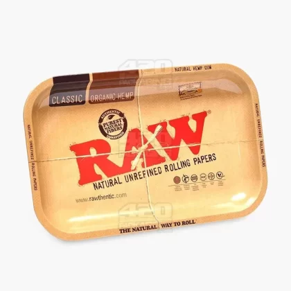 RAW | Classic Rolling Tray | 13in x 11in – Large – Metal - Vape Store