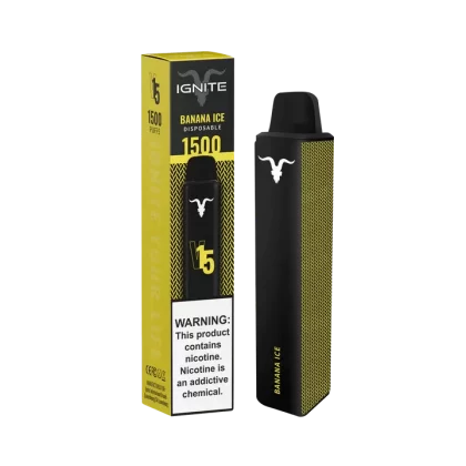 Ignite V15 Vape Pen Banana Ice (1500 Puffs)