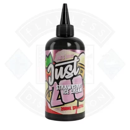 Just 200 by Joe’s Juice Strawberry Ice Cream 0mg 200ml Shortfill - Eliquidsupply