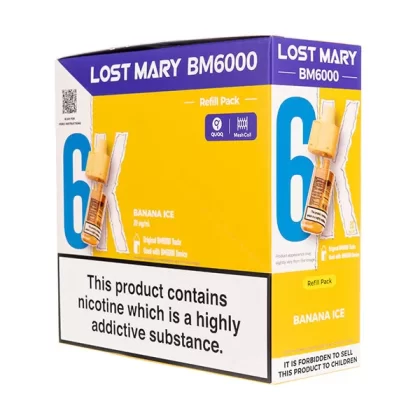 Lost Mary BM6000 Prefilled Pod + Refill [Box of 5] - Strawberry Ice