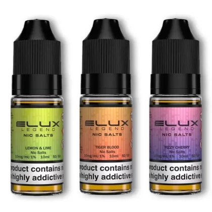 Elux Legend Nic Salts - Nicotine Strength#10mg>20mg~Flavour#Apple Peach>Banana Ice>Berry Lemonade>Blackcurrant Menthol>Blueberry Bubble Gum>Blueberry Cherry Cranberry>Blueberry Raspberry>Blu