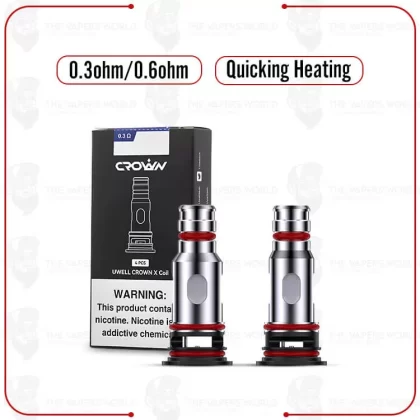 Uwell Crown X Replacement Coil – 4PK - Thevapersworld