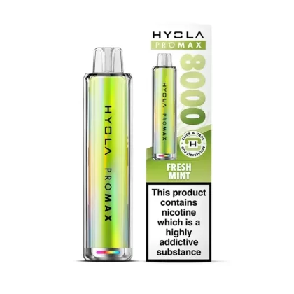 Hyola Pro Max 8000 Prefilled Pod Kit Fresh Mint - Nicotine Strength#20mg (29DA51) (29DA51)