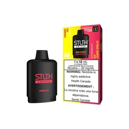 STLTH SWITCH Vape Pod – 15K Puffs – Cherry Ice & Citrus Burst Ice