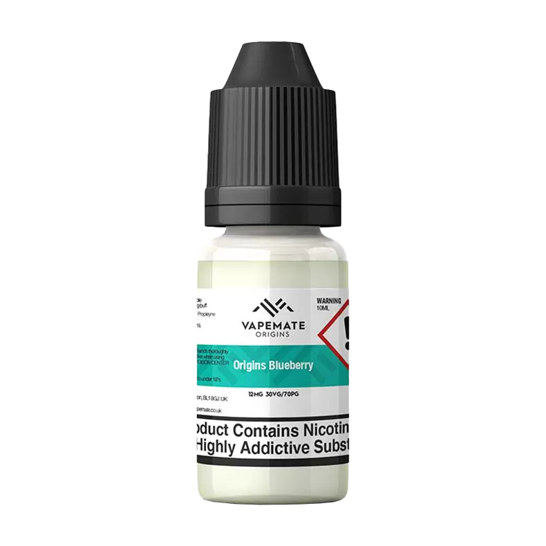 Vapemate Origins Blueberry 10ml - 0mg - Vape Product (E0F6FA)
