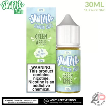 Skwezed Frozen Green Apple Green Pucker Salt Nicotine 30mL