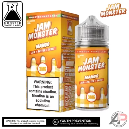 Mango E-Liquid By Jam Monster Vape Labs 100mL - Vape Product, Vape Product