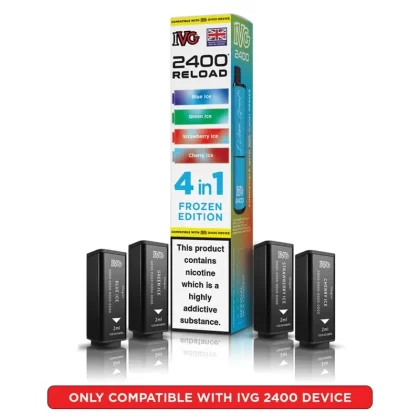 IVG 2400 Reload 4 in 1 Prefilled Pods Frozen Edition - Strength#20mg