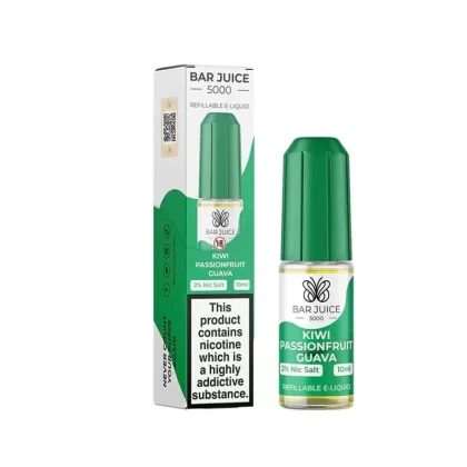 Kiwi Passion Fruit Guava Bar Juice 5000 10ml Nic Salt E liquid