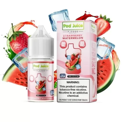 Pod Juice PJ5000 Salts | Strawberry Watermelon Ice - Nicotine#35mg>55mg