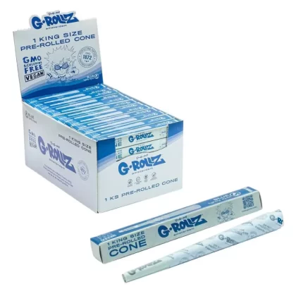 G-Rollz KS Lightly Dyed Blue Pre-Rolled Cone – 1pc King Size