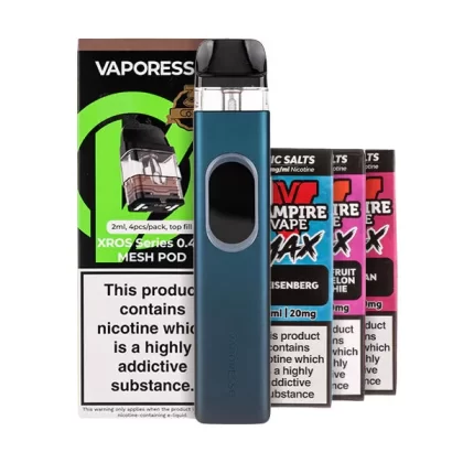 Vaporesso XROS 6 Pod Kit Bundle - Aurora Blu / 0.4ohm