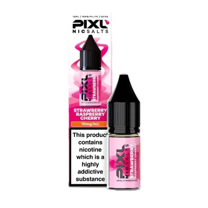 Pixl Strawberry Raspberry Cherry Nic Salt E-Liquid - 10 Pack - 20mg
