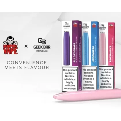 Vampire Vape Disposable Geek Bar – 20mg Nic Salt