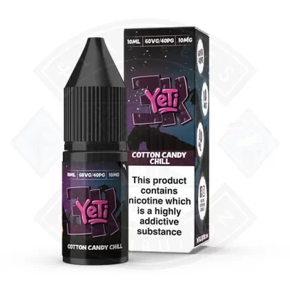 Yeti 3k Bar Salt-Cotton Candy Chill 10ml E Liquid - Strength#10mg>20mg