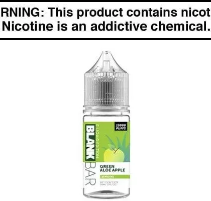 GREEN ALOE APPLE BY BLANK BAR SALTS 30ML - Vapejuice