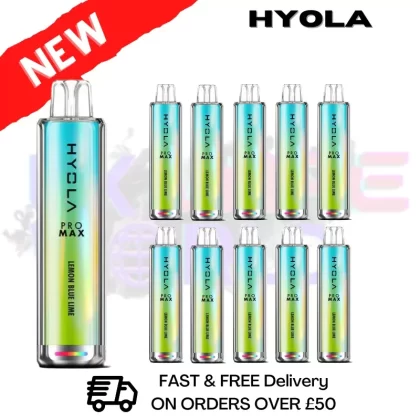Lemon Blue Lime Hyola Pro Max 8000 Puff Box Of 10