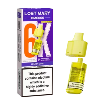 Lemon Lime Lost Mary BM6000 Refill Pack - 0mg - Vape Product (C93491)