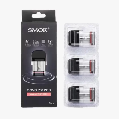 Smok Novo 2X Replacement Pods (Pack of 3) - 3x Novo 2X Mesh MTL