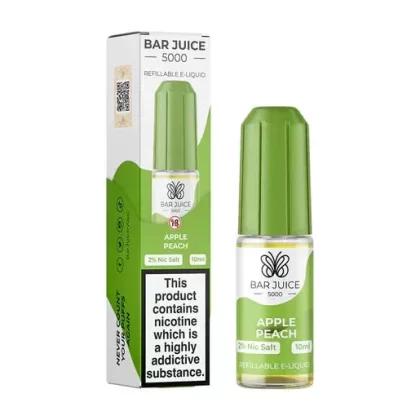 Bar Juice 5000 Apple Peach Nic Salt Vape juice 10ml - Nicotine Strength#10mg>20MG