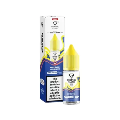 Crystal Clear Bar Salt Blue Razz Lemonade E Liquid 10ml - Nicotine Strength#20mg>10mg (1AD891)