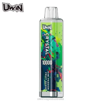 UWIN Vape Online – UWIN CRYSTAL 10000 DISPOSABLE VAPE Kiwi Passion Fruit Guava 428LB8