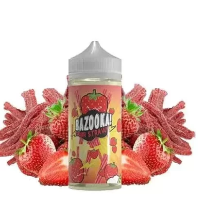 Strawberry By Bazooka Sour Straws Tropical Thunder 100ml