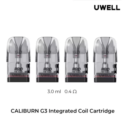 Uwell Caliburn G3 Pods 4pk - 0.6ohm (2.5ml) - Skullvaping