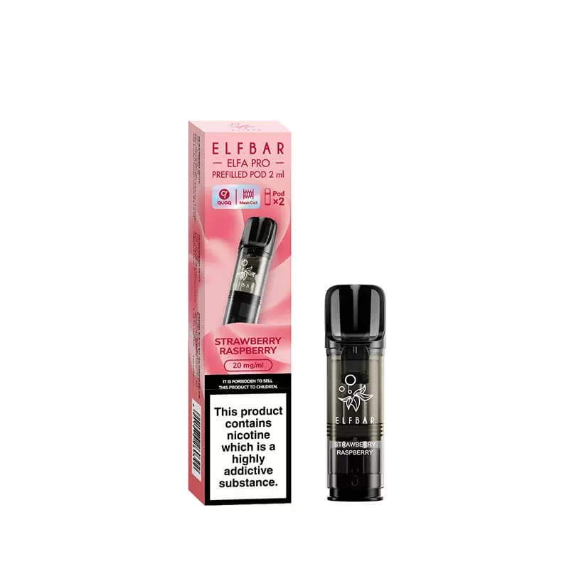 Elf Bar Elfa Pro Strawberry Raspberry Prefilled Pod 20mg – 2 Pack