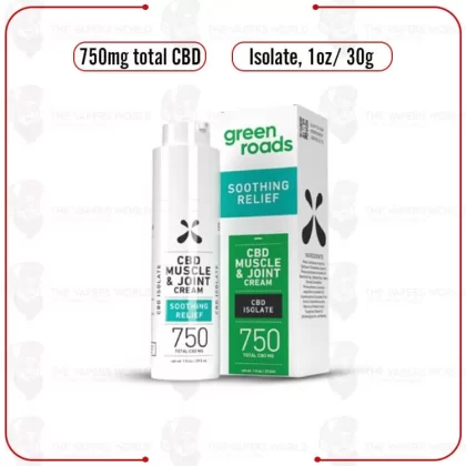 Green Roads CBD Isolate Muscle & Joint Relief Cream 750MG - Thevapersworld