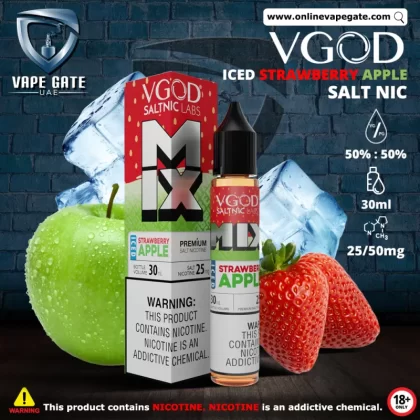 VGOD Iced Strawberry Apple Salt Nic - 30ml - 50 mg
