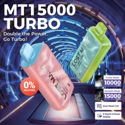 Lost Mary MT15K Turbo ZERO NICOTINE Disposable Device – 15000 Puffs - Baja Splash 0%