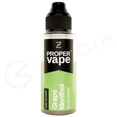 Grape Menthol Shortfill E-Liquid by Proper Vape 100ml
