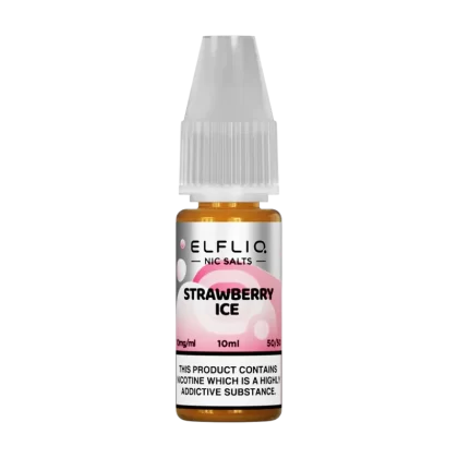 Strawberry Ice Elfliq Nic Salt by Elfbar - 10ml - 20mg