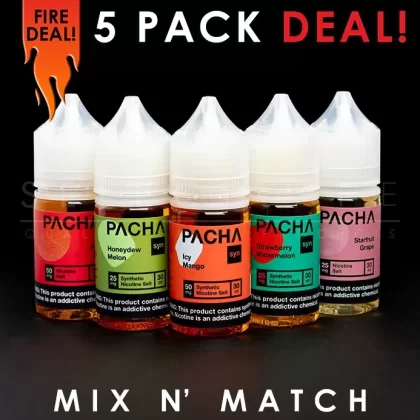 Pacha Mama Nic Salt – Mix and Match (5 Pack) 150ml