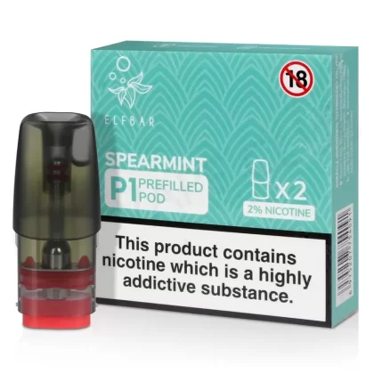 Spearmint Elf Bar Mate P1 Prefilled Pod - Eliquidsupply