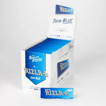 Rizla | Thin Blue Single Wide Size – Box of 100
