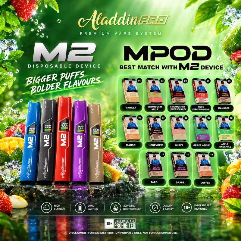 Aladdin Pro MPod 2ml Flavour Pod - Vanilla, Strawberry Apple - Image 2