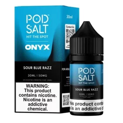 Pod Salt Onyx Sour Blue Razz 30ml Salt E-Juice