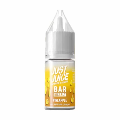 Just Juice Bar Pineapple Nic Salt Vape Juice- 10 Pack - Strength 10mg