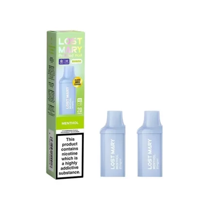 Lost Mary BM600 Menthol Prefilled Vape Pods 20mg – 2PK
