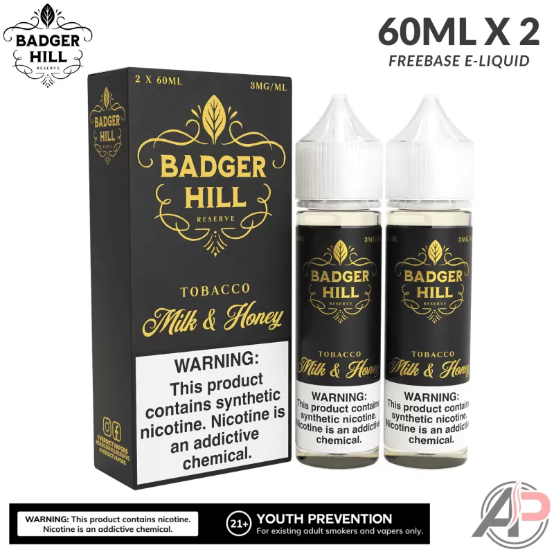 Badger Hill Reserve Milk & Honey E-Liquid 120mL