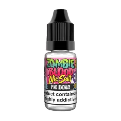 Zombie Blood Pink Lemonade Nic Salt Vape Juice - 10 Pack - Strength 10mg
