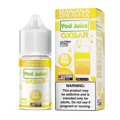 Banana Dream Ice Nicotine Salt by Oxbar x Pod Juice - Size#30ml~Nicotine#35MG>55MG