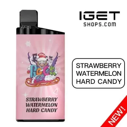 IGET Bar 3500 Puffs Strawberry Watermelon Hard Candy - Ozvapeone