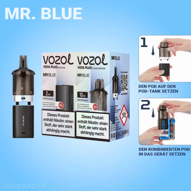 Vozol Vista Plug – Mr. Blue Starter Kit - Vapebazar - Image 2