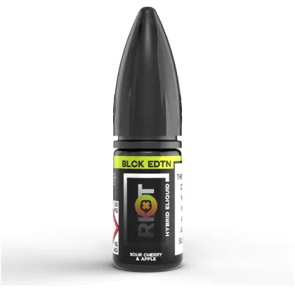 Riot Squad BLCK EDTN Sour Cherry Apple Hybrid Nic Salt E-Liquid - 5mg