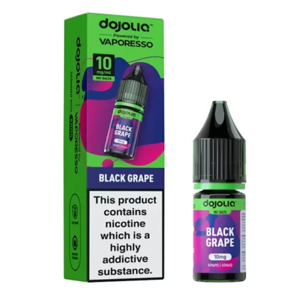 Black Grape Nic Salt E-Liquid by Dojoliq (10ml) - 10mg