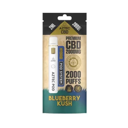 Aztec CBD 2000mg Starter Prefilled Pod Kit - Grape Fruit